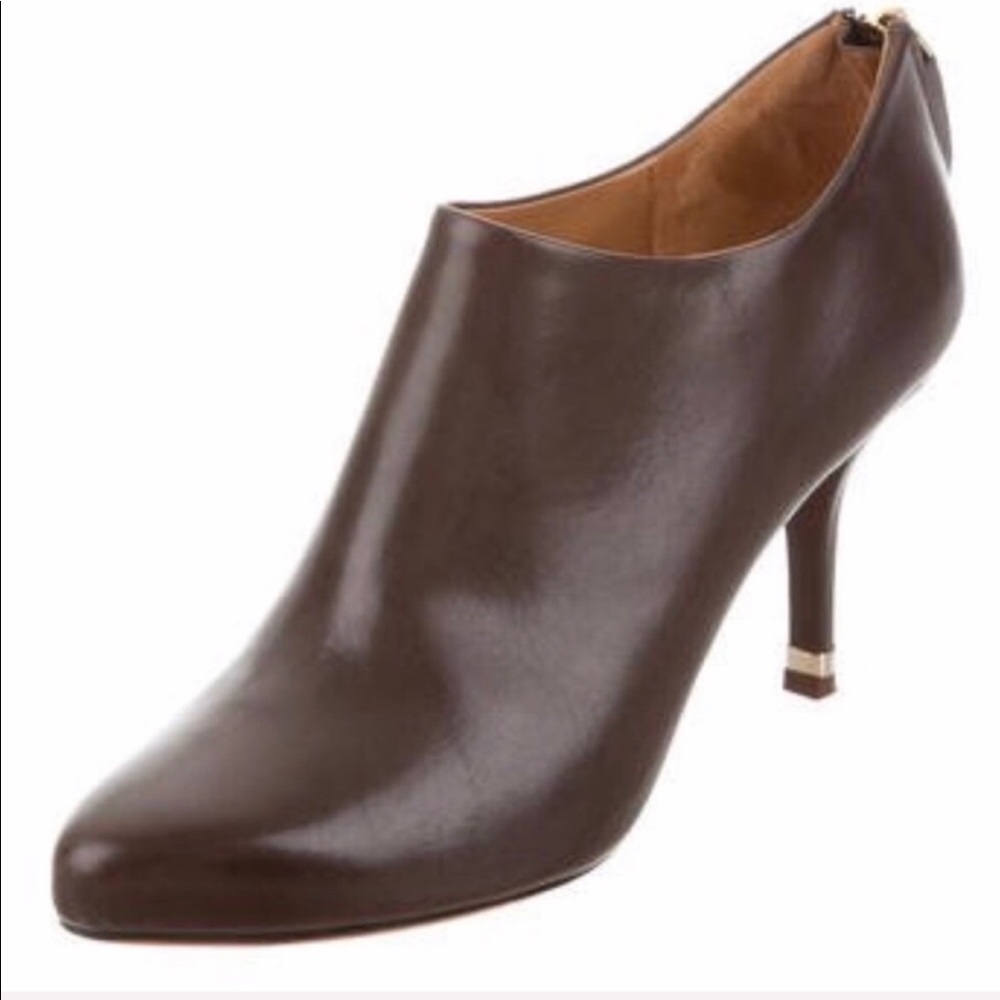 Givenchy chocolate leather booties